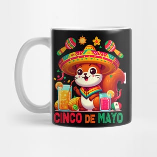 Cinco De Mayo Niche Funny Mexican Cat Lover Fiesta Party Cute Mug